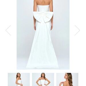 Lovely Day Bridal Mini Dress with Detachable Large Bow